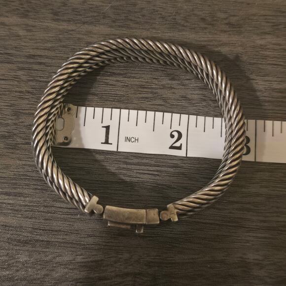 Buddha To Buddha Thick Sterling Silver 925 Bracelet Clasp Button 71g 8.5" Inches - Picture 9 of 9